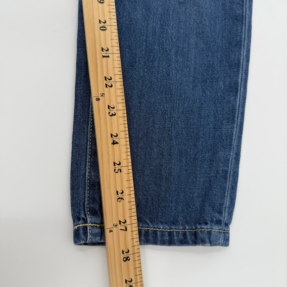 Kancan Jeans Women 5 Blue Boyfriend Distressed Destroyed Denim Mid Rise 29x27 - Picture 11 of 13